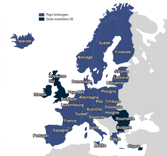 Liste Pays D039europe Espace Schengen Axa Assistance