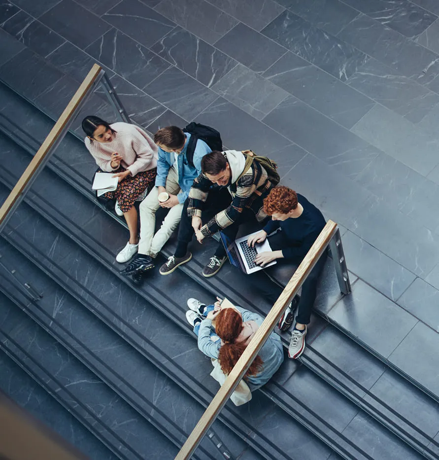 Groupe d'étudiants 