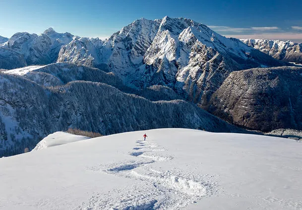 Paysage montagne ski