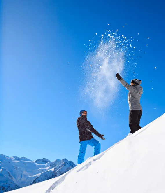 Skieur en montagne